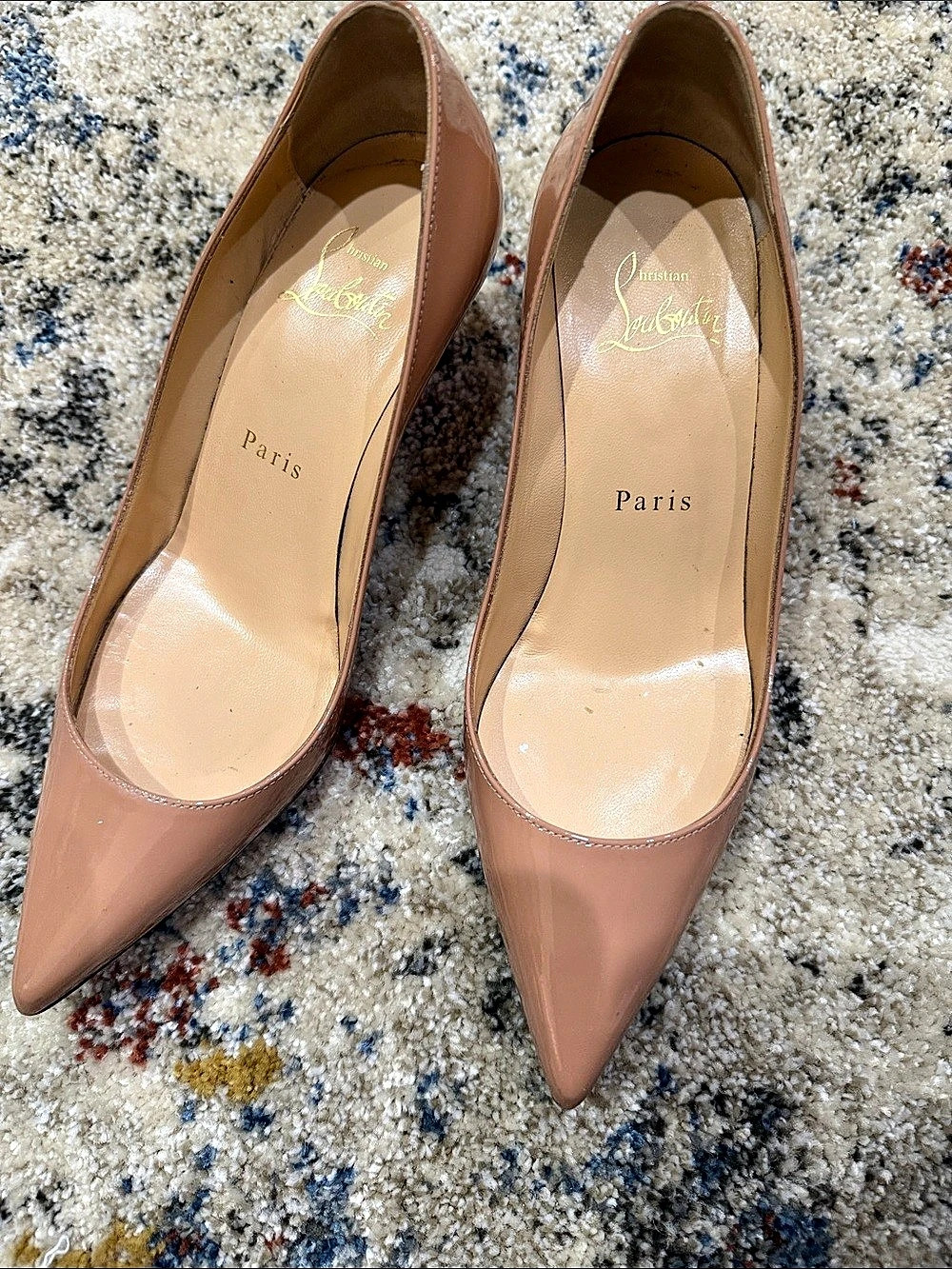 Christian Louboutin Kate Patent Leather Pump Pumps Pink EU 36